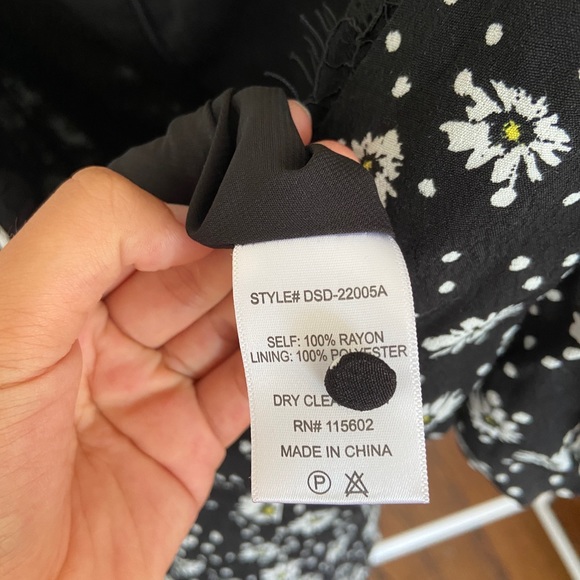 Skylar + Madison Black and White Lace Mini Dress - Picture 7 of 7